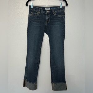 Old Navy Straight Leg Cuffed Jeans 0